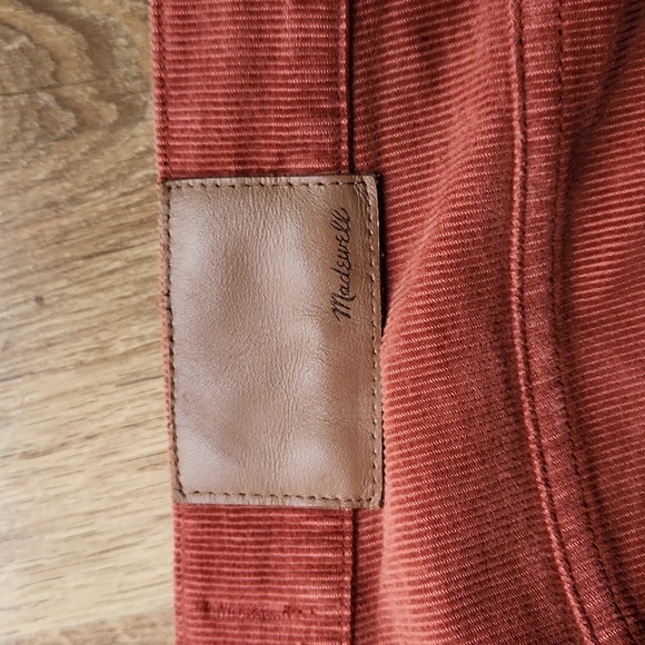 Madewell Cali-Demi boot corduroy pants front button closure size 26 - Picture 9 of 13